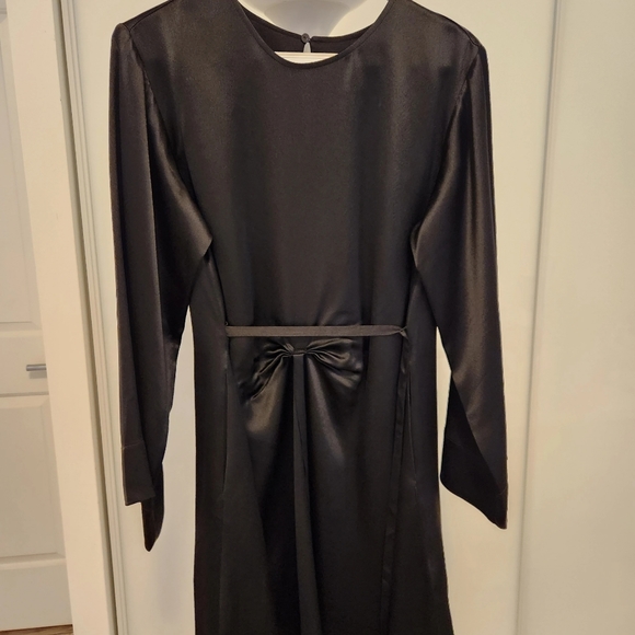 TRECCIA HAMMERED SATIN DRESS - Picture 3 of 3